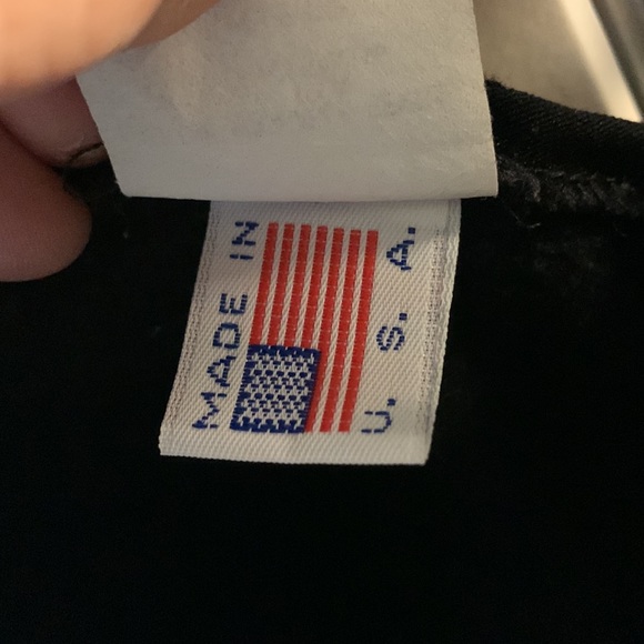 VTG 70 80s Ski Bib Overall Wool Blend Spandex Stirrup Jumpsuit Black Womens 6-8 - Picture 14 of 16